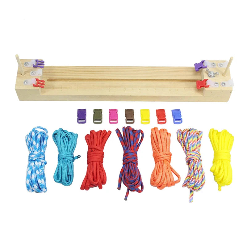 DIY Paracord Jig aus Holz – Verstellbarer Armband Maker für Hobby Bastler