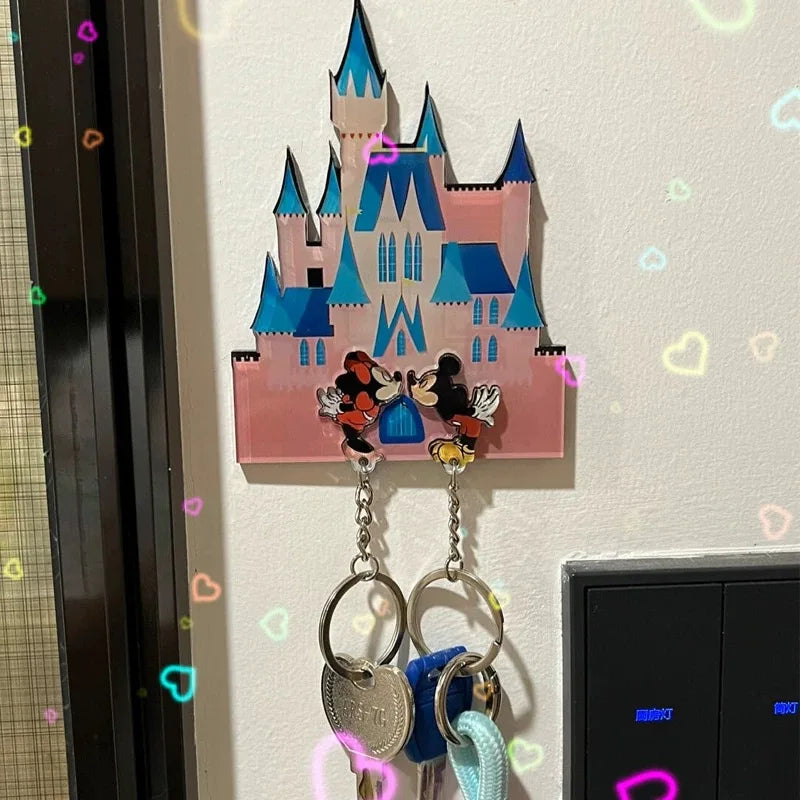 Acryl Schlüsselhalter Paar Cartoon Design Nicht-magnetisch für Zuhause