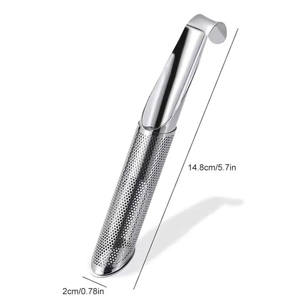 Tragbare Hause Tee Zubehör Filter Edelstahl Tee Maker Rohrleitungen Design Tee Löffel Brewer Langen Griff Metall Kreative Tasse - Yabubest - Home & More