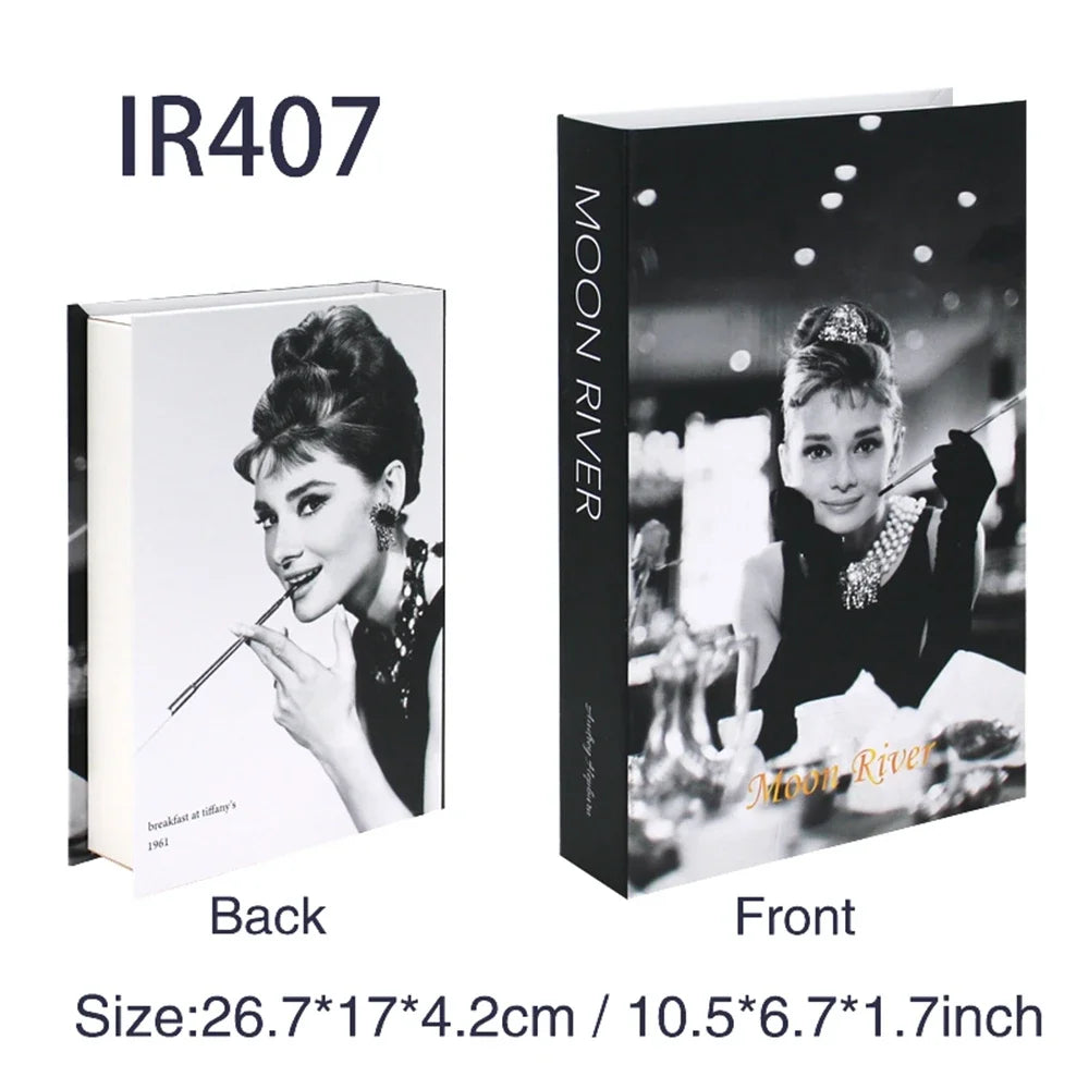 Luxus gefälschte Bücher Dekoration für Wohnzimmer Nordic Stil