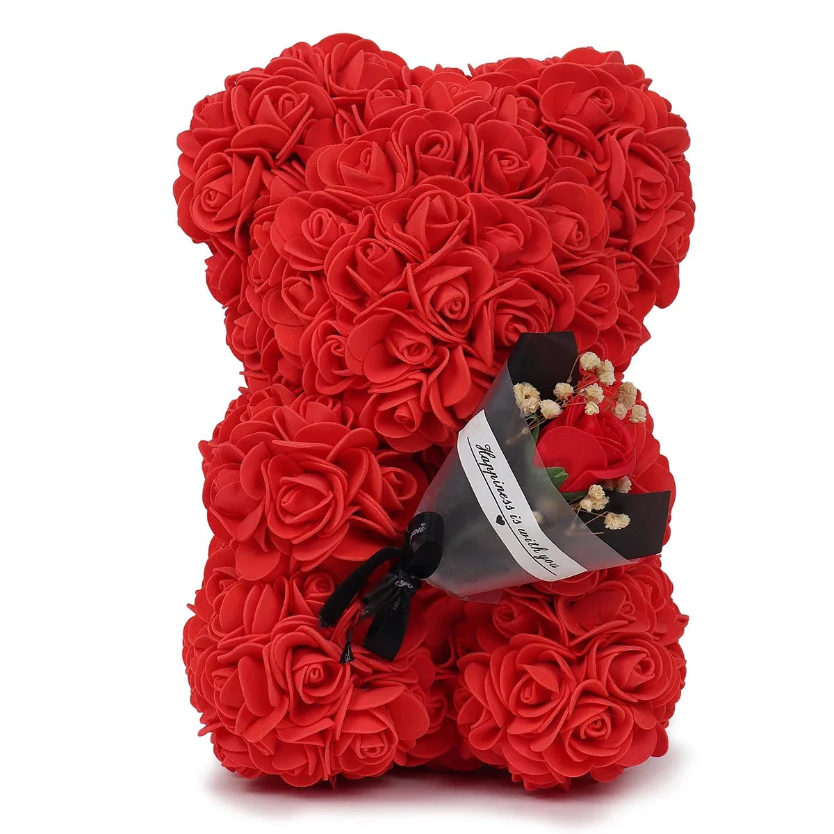 Ewige Rose Teddybär 25m Künstliche Blumen Geschenk und Dekoration-Yabubest - Home & More