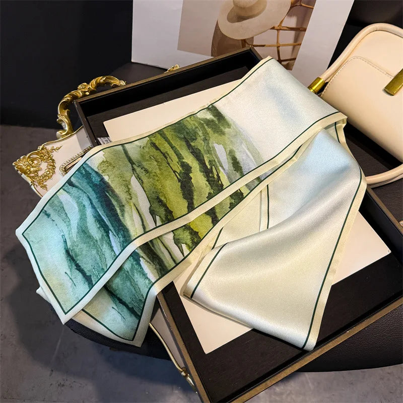 Dünner Seidenschal für Frauen – Multifunktionales Halstuch-Yabubest - Home & More