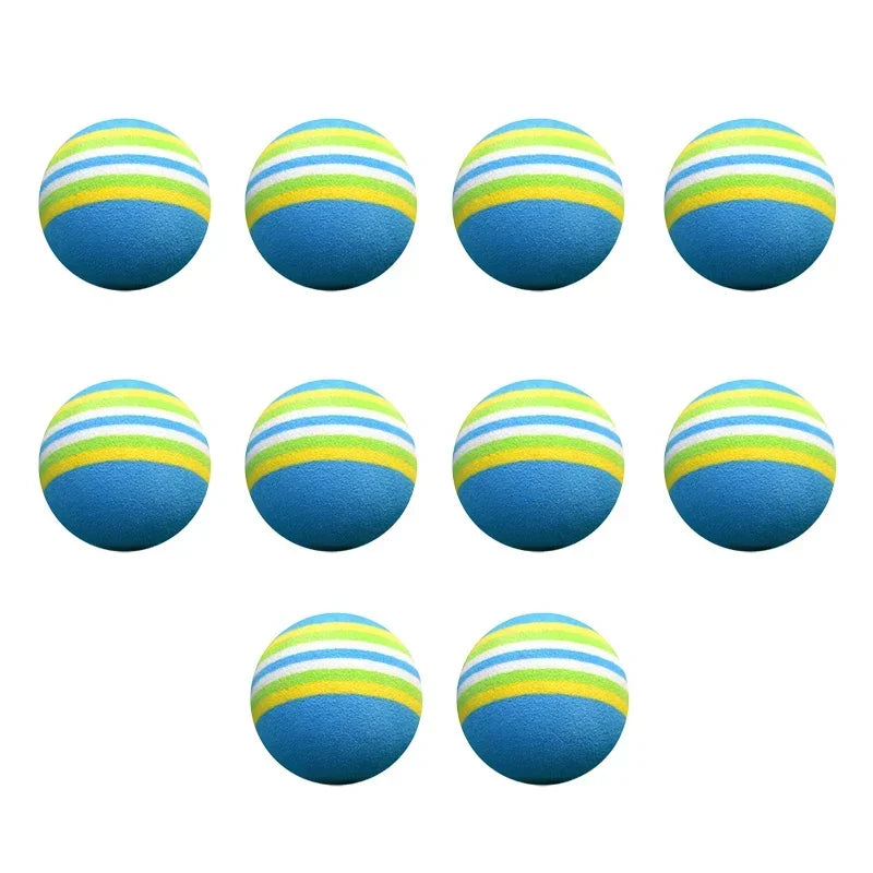 10er Set Indoor Golfbälle aus weichem EVA Schaum für Training