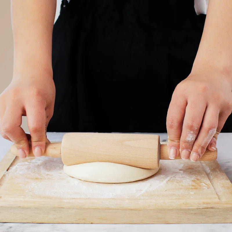 Holz Nudelholz mit Doppelspitze für Teig und Fondant