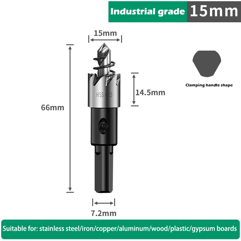 12-100mm HSS Lochsägen Set für Metall Holz Kunststoff