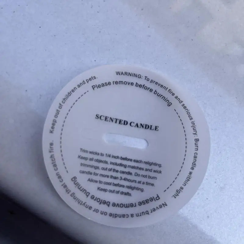 10 Stücke DIY Duftkerze Aufkleber Runde durchscheinende staubdichte Labels