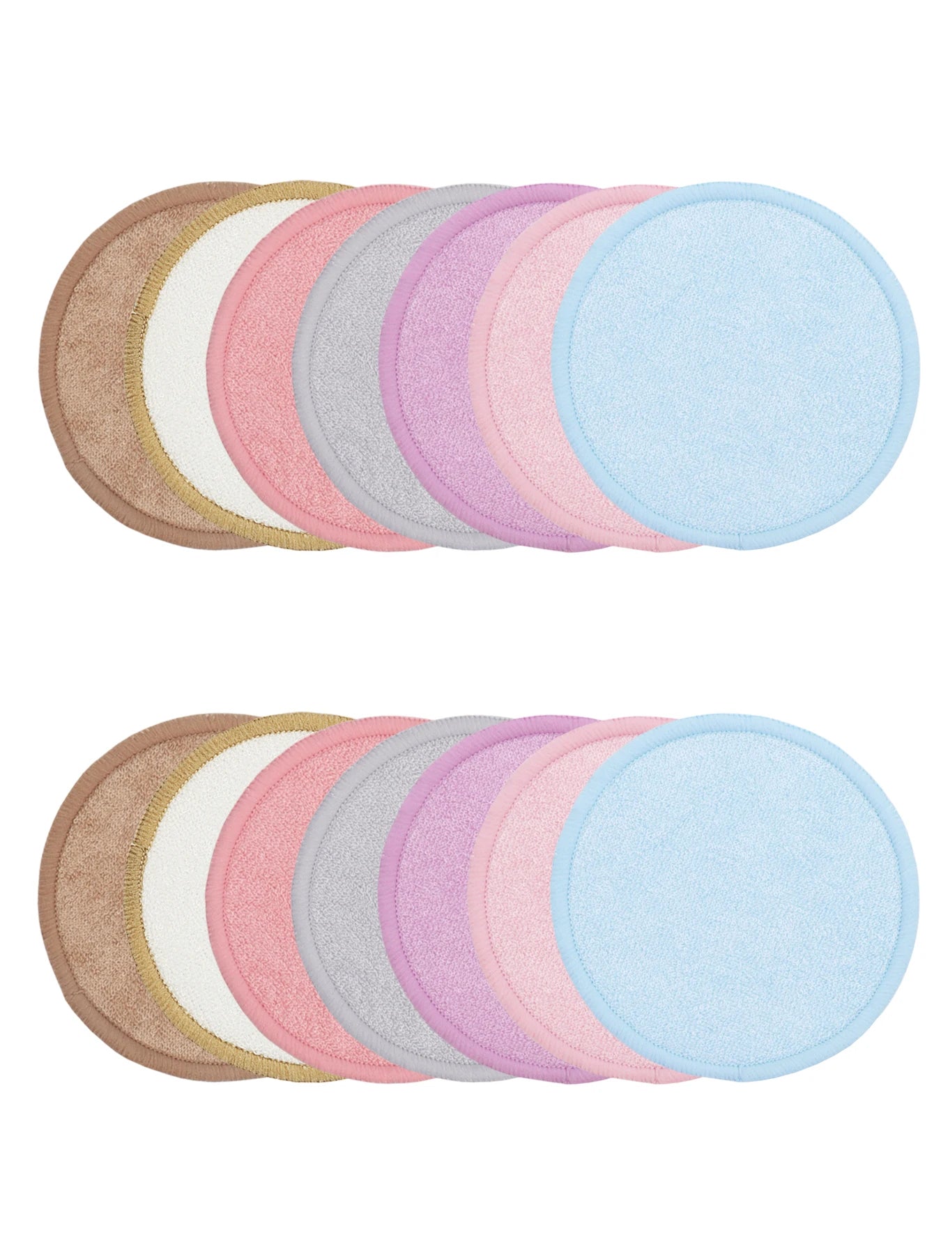 Weiche wiederverwendbare Make-up-Entferner-Pads aus Bambusfaser
