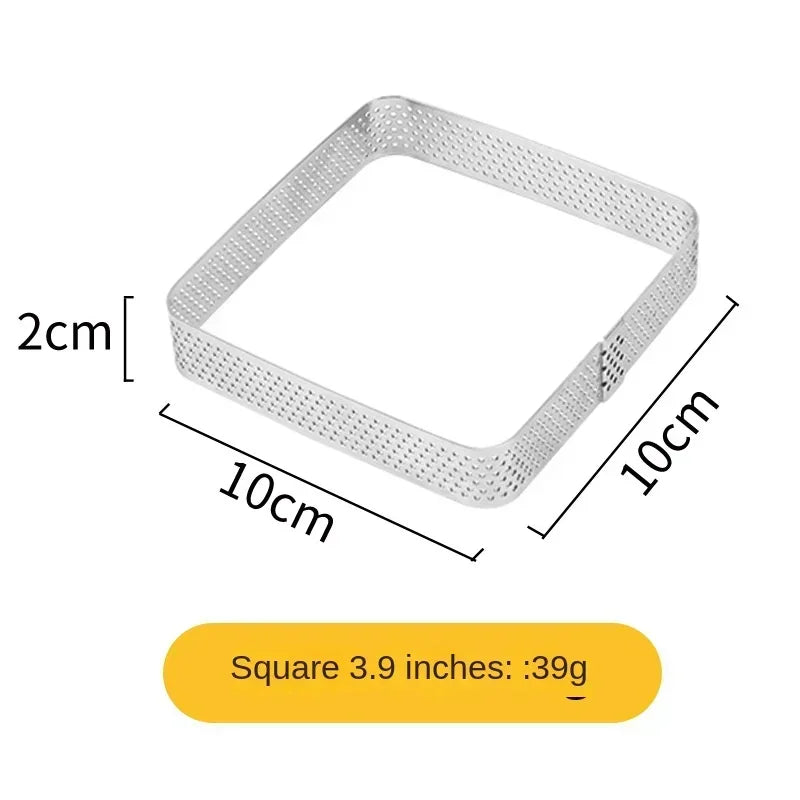 Perforierter Tartering für perfekte Obst Mousse Kuchen & Desserts