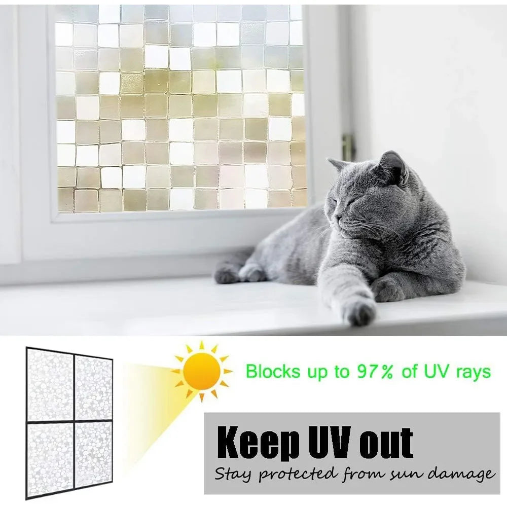 Dekorative Fensterfolie mit Sichtschutz und UV Schutz