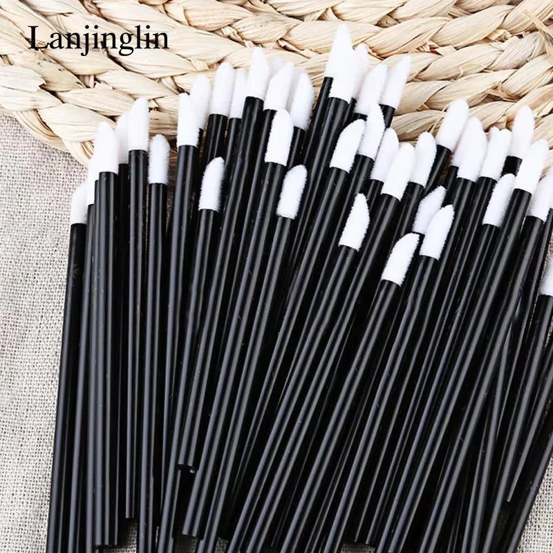 Einweg Lippenpinsel Applikator für Make-up Tester 50/100 Stück Hygiene