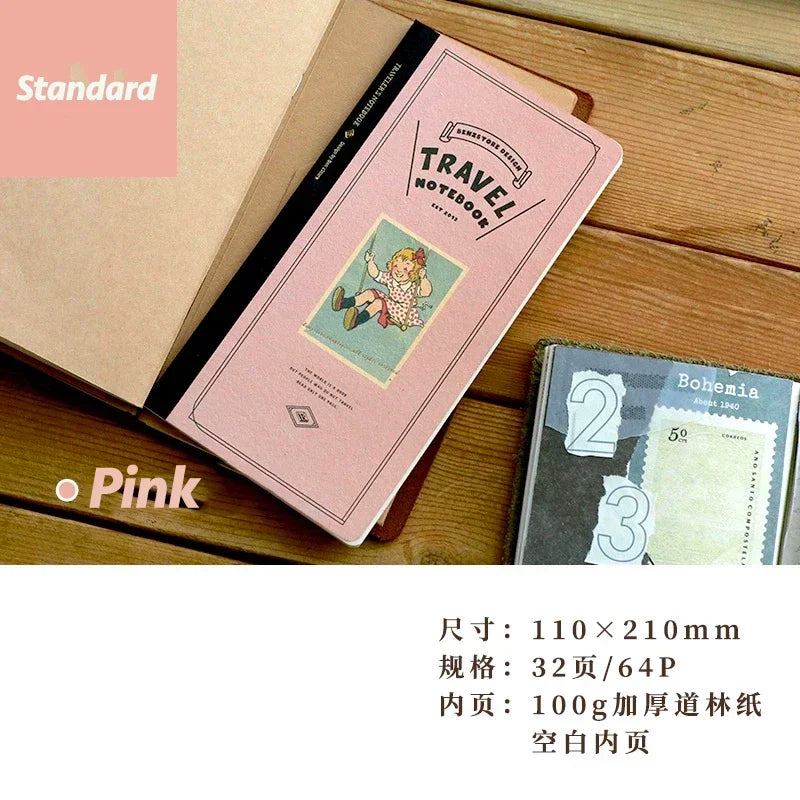 Notizbuch Ersatzkern Standard Blanko Quadratisch für Reise und Alltag