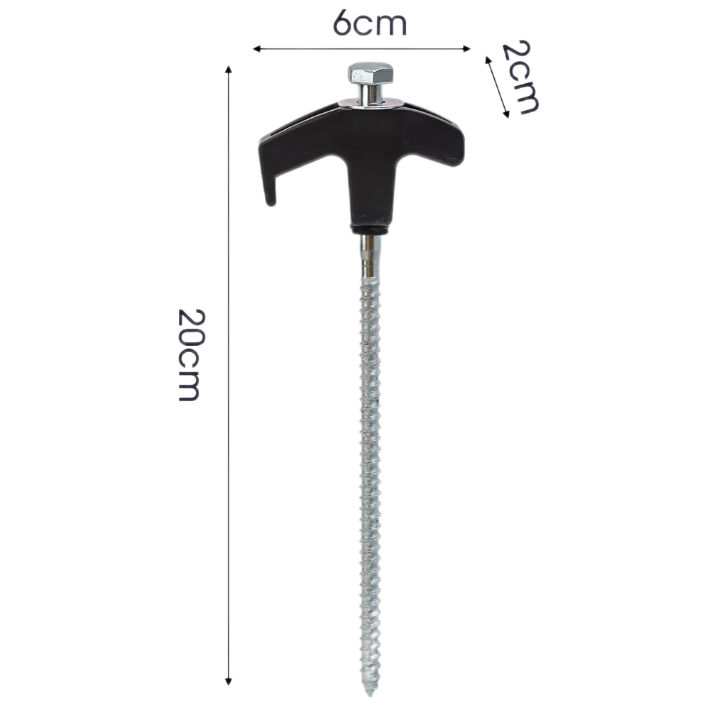 Schraube Anker Zeltnagel 20cm Carbon Stahl Camping Hering Outdoor