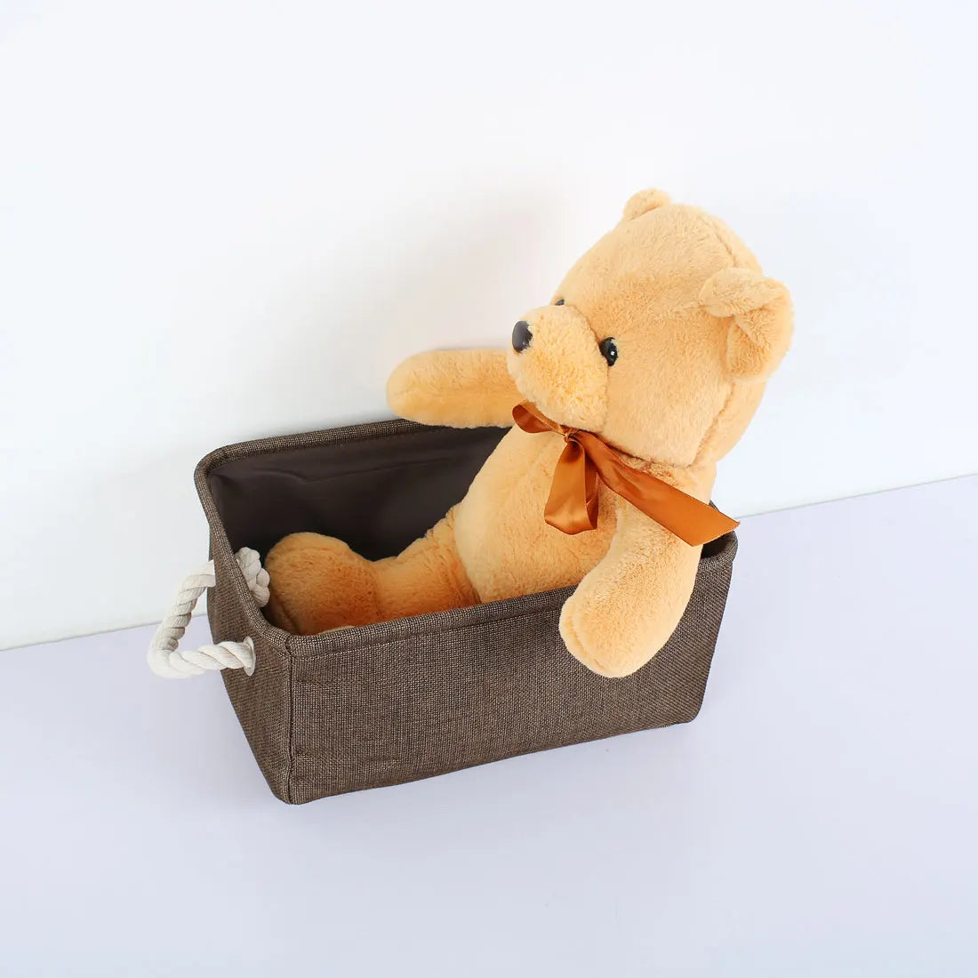 Faltbarer Stoff Aufbewahrungskorb mit Griffen für Spielzeug Wäsche Kleidung