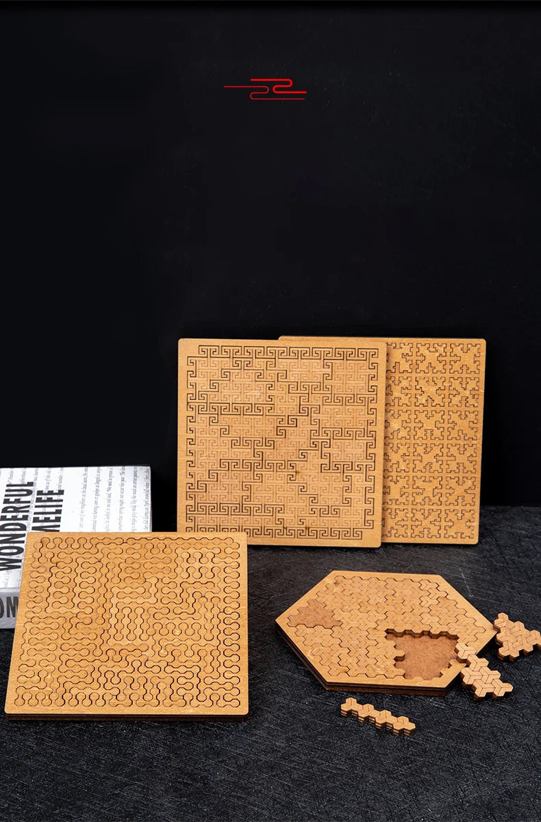 Unmögliches Holzpuzzle mit zehn Schwierigkeitsstufen für Erwachsene-Yabubestshop