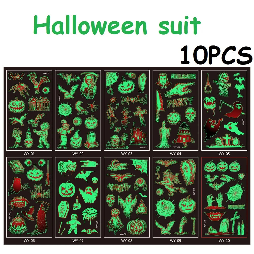 Temporäre Fußball Tattoos Set mit 10 wasserdichten Aufklebern