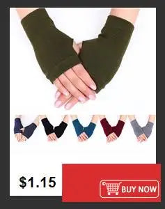 Warme gestrickte Halbfingerhandschuhe mit Sternmotiv