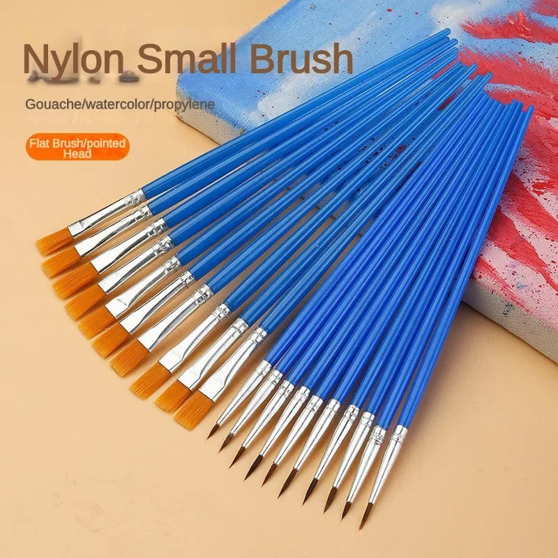 Vielseitiges Malpinsel-Set 10/20/50 Stück mit Nylonhaar für Acryl - Öl