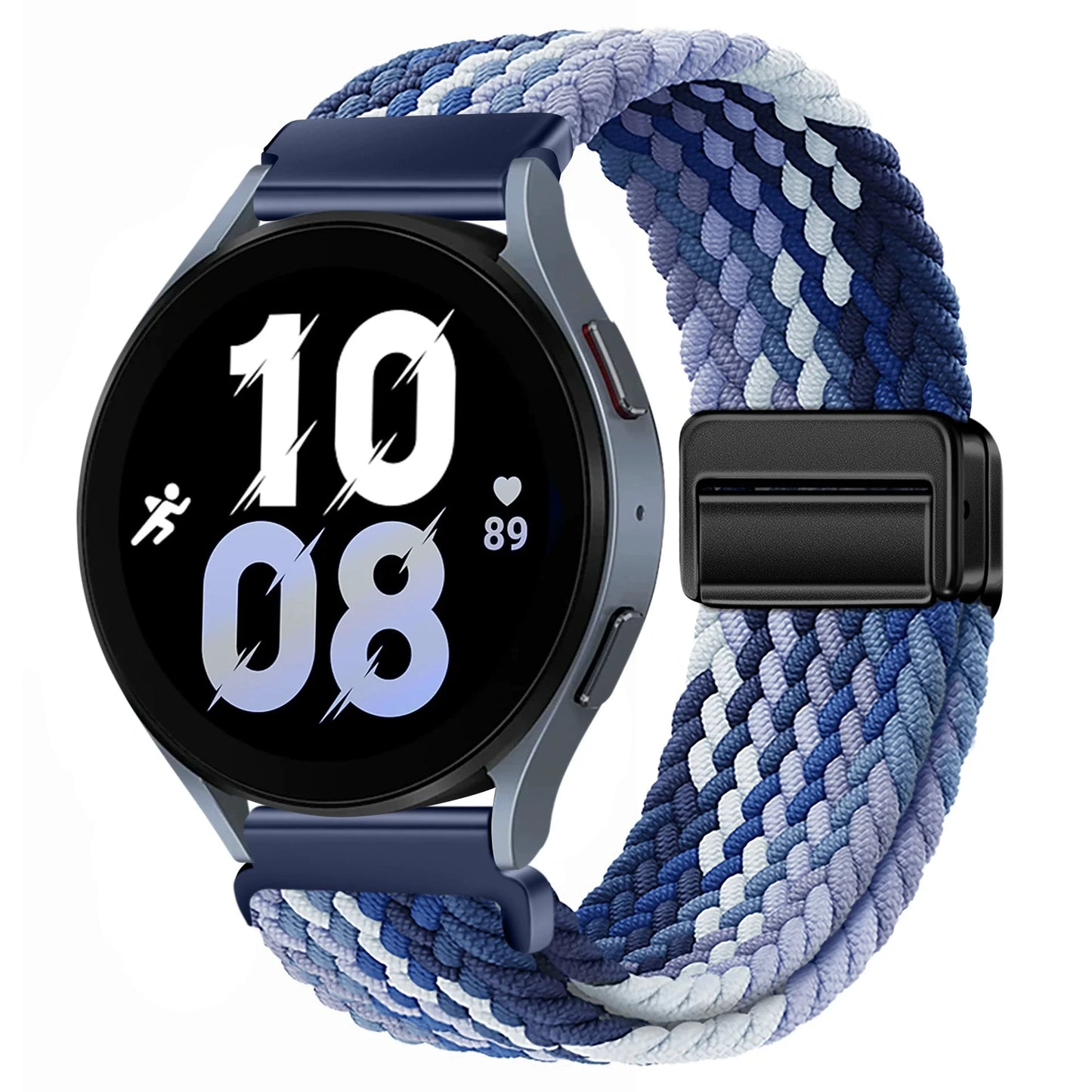 Magnetisches Nylonarmband 20/22mm für Smartwatches mit Schlaufenverschluss