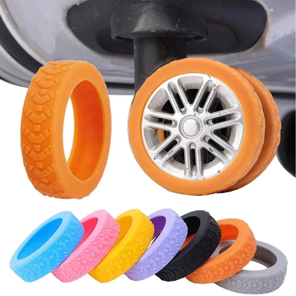 Set mit 24 Silikon Schutzhüllen für Gepäckräder Raddämpfer Reisebedarf-Yabubest - Home & More