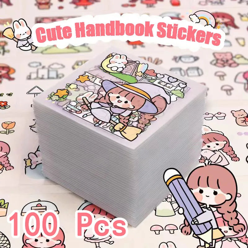 Kawaii PET Muster Aufkleber 10 50 100 Stück Scrapbooking DIY Deko