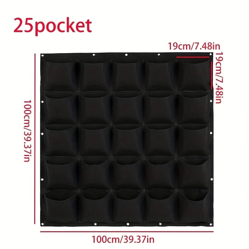 Pflanzbeutel mit mehreren Taschen aus Filz für vertikalen Garten