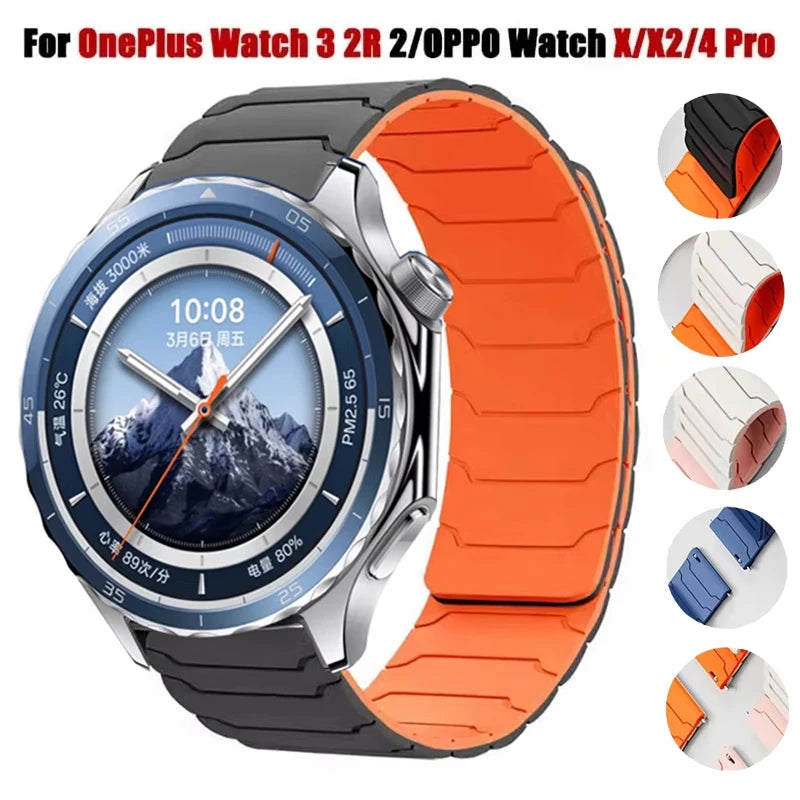 22mm Magnetisches Silikonarmband für vielseitige Smartwatches