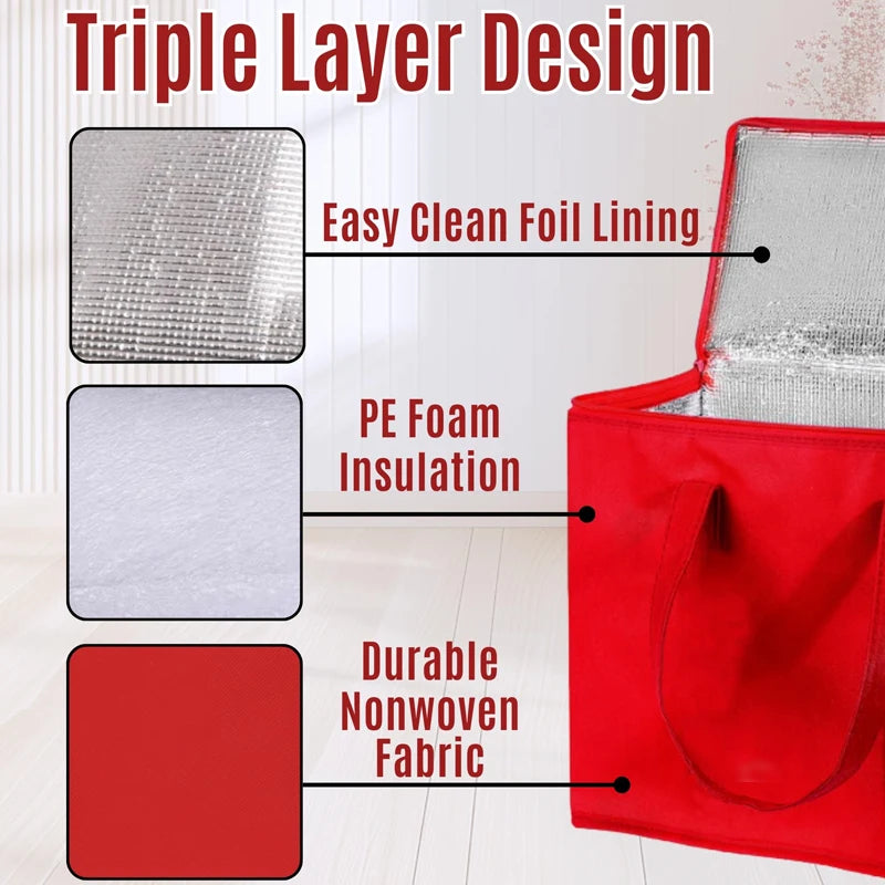 Tragbare Isolier-Kühltasche faltbar für Lunch, Picknick, Getränke, Eisbeutel