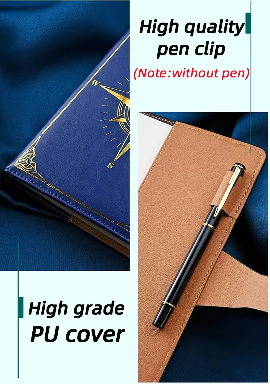 Retro Passwort Notizbuch A5 mit Schloss - Tagebuch Ledger-Yabubest - Home & More