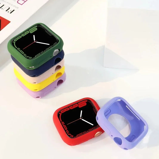 Weiche Silikon-Schutzhülle für Smartwatches 38-45 mm vielseitig passend