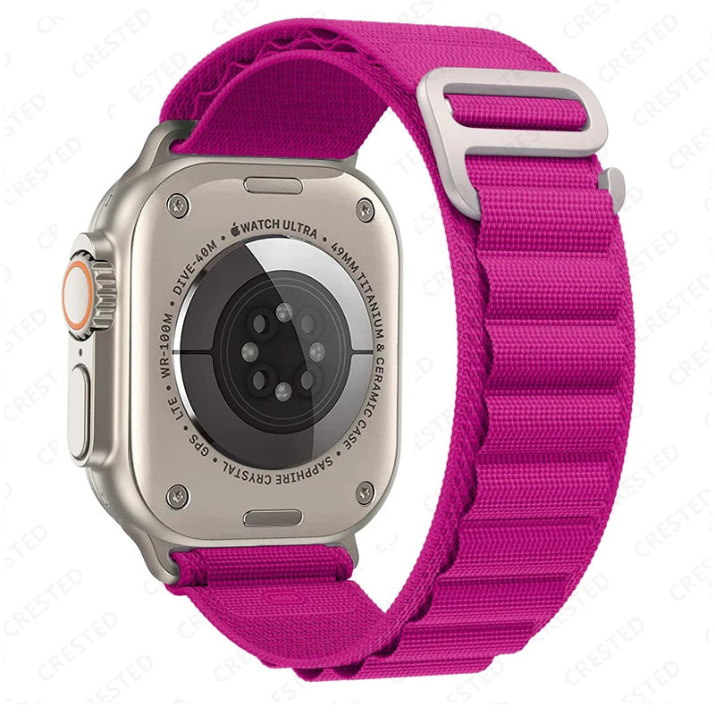 Vielseitiges Nylon Armband für Apple Watch Ultra und Series Modelle