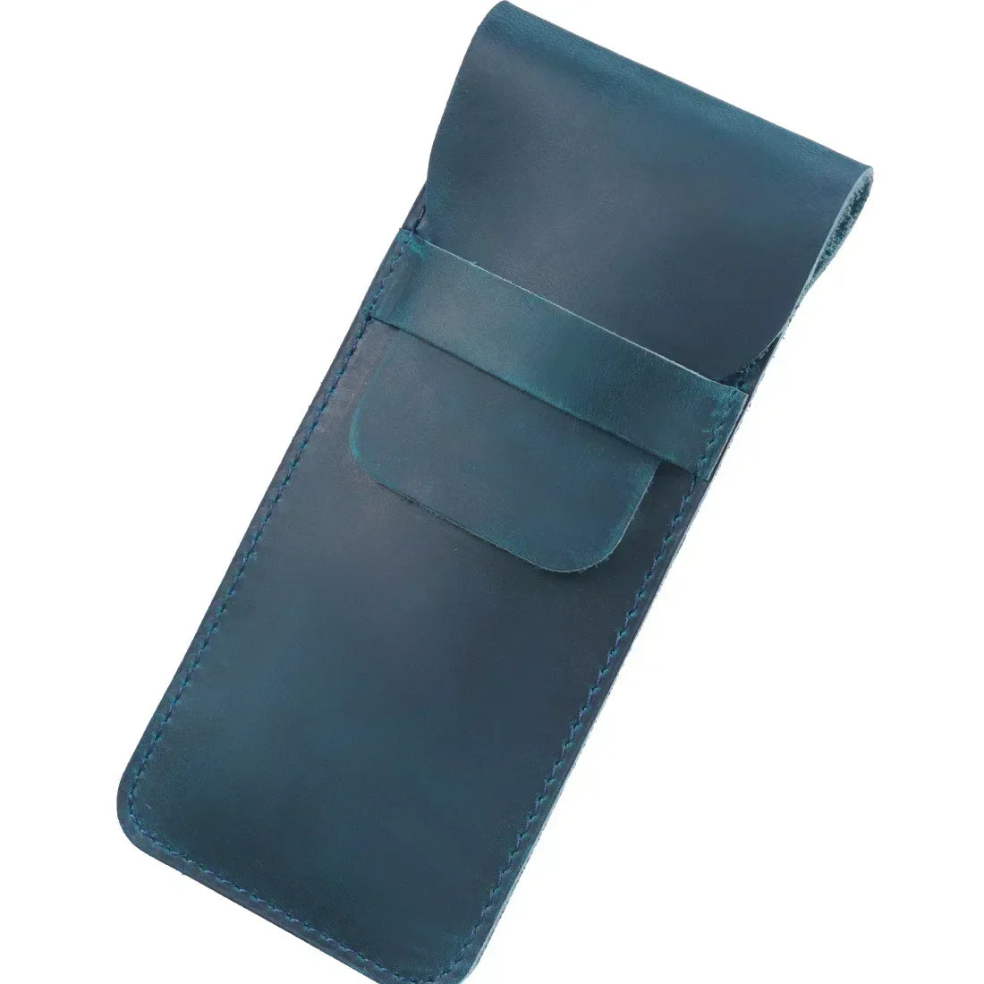 Handgefertigte Ledertasche für Stifte im Vintage-Retro-Stil