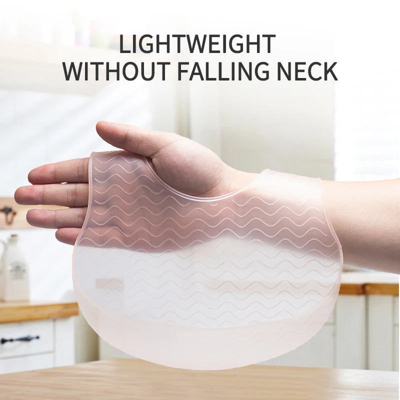 Baby Silikon-Gelee-Lätzchen mit verstellbarer Länge wasserfest und leicht