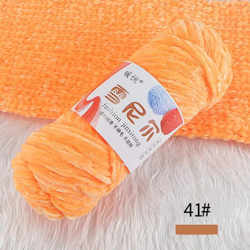 Weiches Chenille Polyester Strickgarn für gemütliche DIY Projekte
