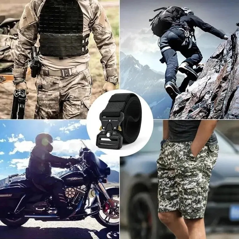Herren Outdoor Gürtel aus hochwertiger Leinwand – Unisex-Yabubest - Home & More