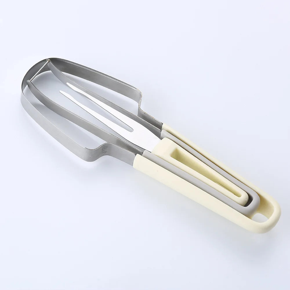 3-in-1 Wassermelonen-Gabelschneider aus langlebigem Edelstahl 2024