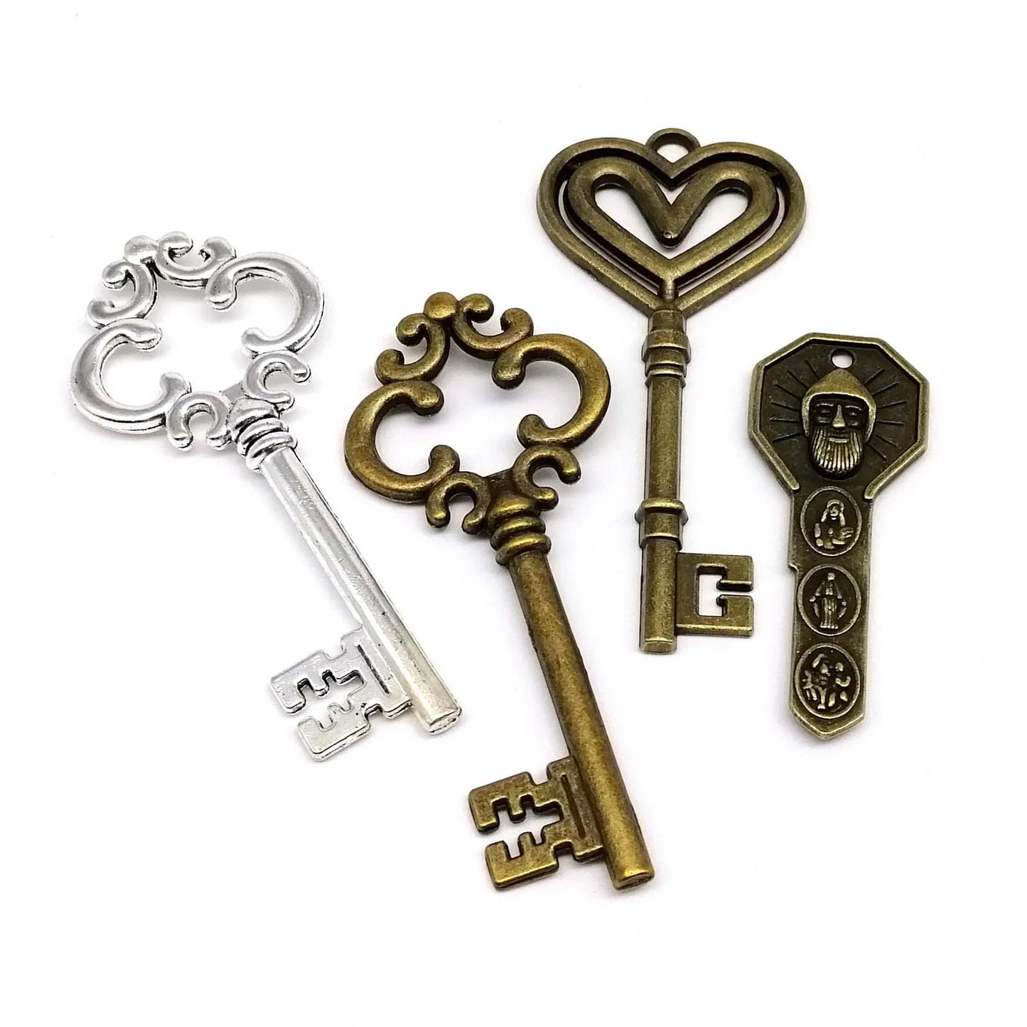 5 Retro Schlüssel Steampunk Charms für kreatives DIY-Projekt