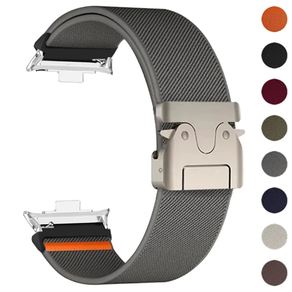 Robustes Nylon-Fallschirmschlaufenarmband für Smartwatches-Yabubestshop