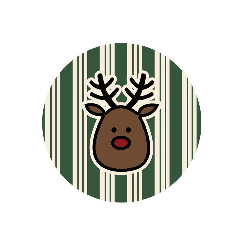 Runde Weihnachtsuntersetzer Tischset Wärmedämmung Küchengeschirr Pad Set