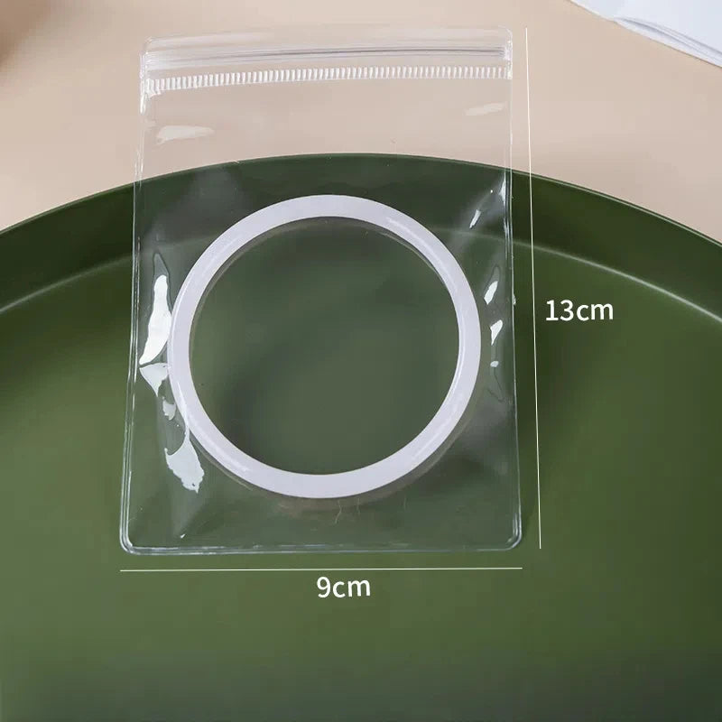 10/50/100x PVC Druckverschlussbeutel transparent Schmuck Geschenk