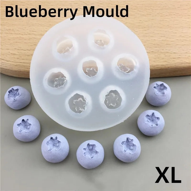 Silikon Backform 3D Blaubeere Himbeere Fondant Form für Kuchen Dekor