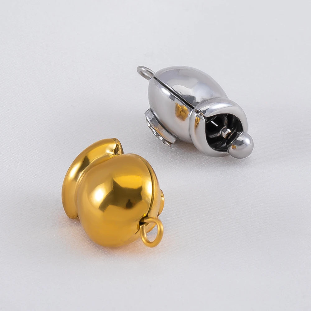 5 Stück Edelstahl Anhänger Gänseblümchen Herz Stern Glocke für Schmuck DIY-Yabubest - Home & More