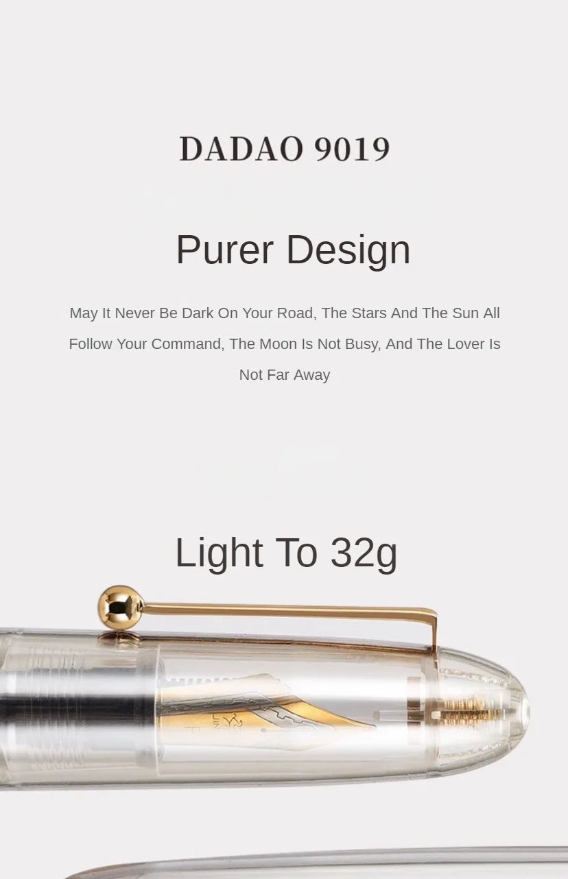 JinHao 9019 Füllfederhalter Transparent Acryl 40 MM Iridium Feder-Yabubest - Home & More