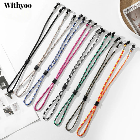 Verstellbare Sport Sonnenbrillenkette 70cm Unisex Outdoor Wandern