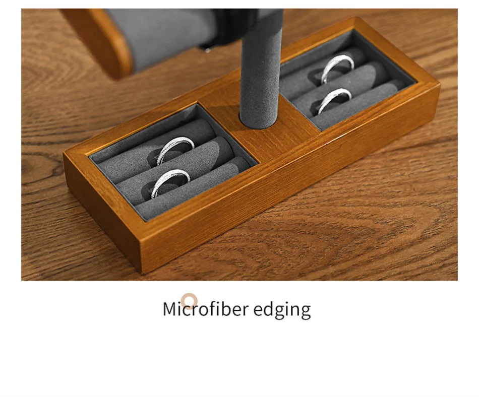 Eleganter Schmuckorganizer aus Holz mit vielseitigem Stauraum
