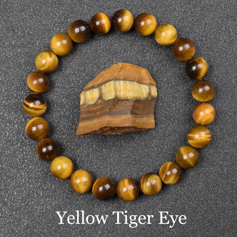Goldener Obsidian Armband Naturstein Perlen Unisex | Energie & Stil