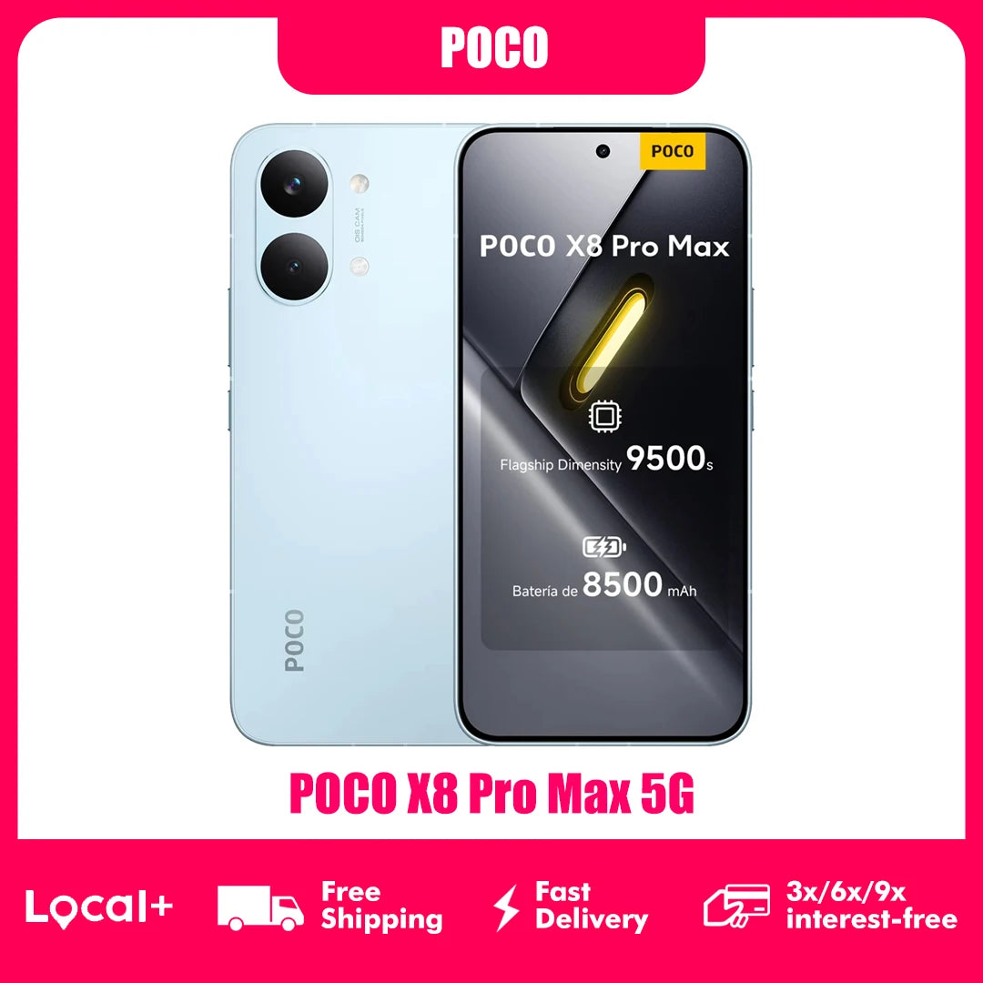 POCO X8 Pro MAX 5G Smartphone 12GB 256GB NFC Dimensity 9500s
