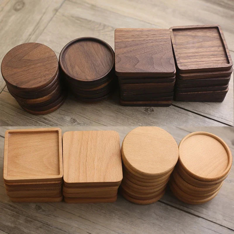 Holzuntersetzer für Getränke aus nachhaltigem Holzmaterial - Yabubest - Home & More