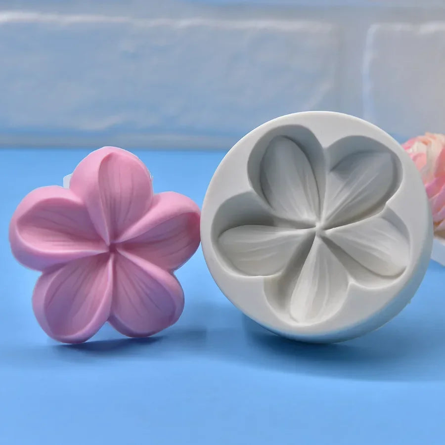 Silikon Blumenform mit 5 Blütenblättern – Wiederverwendbar - Umweltfreundlich