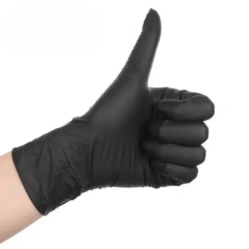 50/100 Stück schwarze Nitrilhandschuhe für den vielseitigen Einsatz