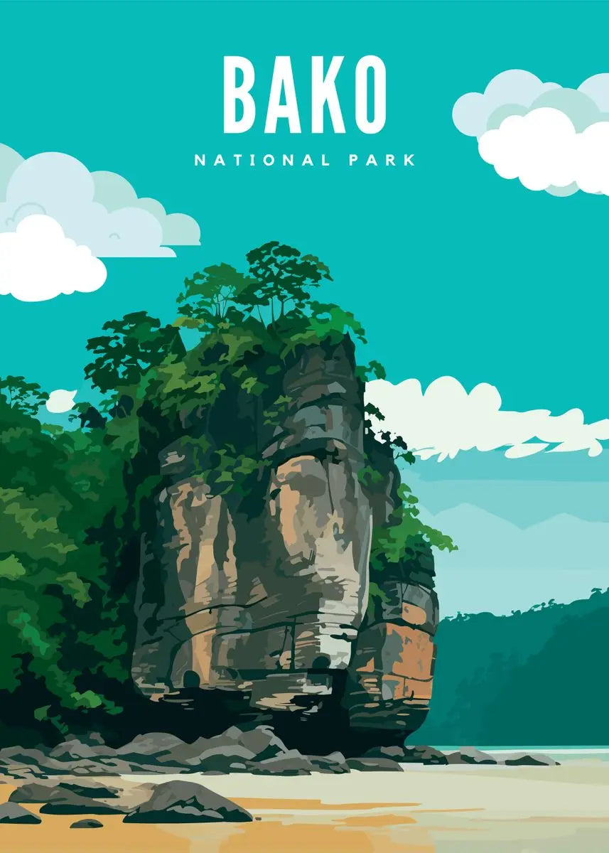 Moderne Leinwandkunst mit berühmten Naturparks für Wohnräume